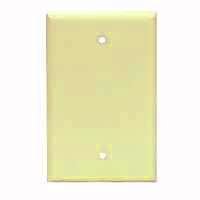 Eaton Cooper Wiring 2129 2129V-BOX Wallplate, 4-1/2 in L, 2-3/4 in W, 0.08 in Thick, 1 -Gang, Thermoset, Ivory