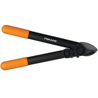 FISKARS 79726997J Power Gear Lopper, 1-1/4 in Cutting Capacity, Anvil Blade, Steel Blade, 15 in OAL