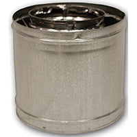 Comfort Flame 12-8DM Chimney Pipe, 12-3/8 in OD, 12 in L, Galvanized Steel