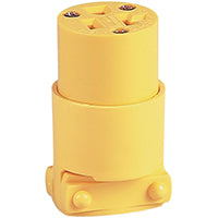 CONNECTOR VINYL 20A 125V YEL