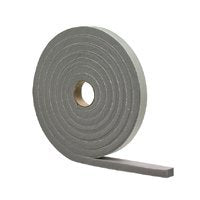 M-D 02295 Foam Tape, 1/2 in W, 10 ft L, 3/8 in Thick, PVC, Gray