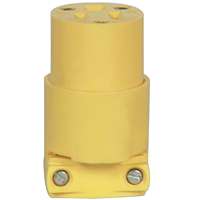 Eaton Wiring Devices BP4887 Electrical Connector, 2 -Pole, 15 A, 125 V, Slot, NEMA: NEMA 5-15, Yellow