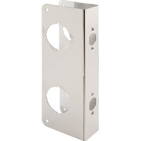 Prime-Line U 10539 Lock and Door Reinforcer, 2-3/8 in Backset, 1-3/4 in Thick Door, Stainless Steel, Stainless Steel