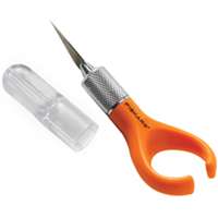 FISKARS 163050-1001 Fingertip Knife, Steel Blade, Plastic Handle, Finger Loop Handle, 4 in OAL