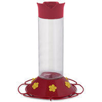 FEEDER HBIRD GLASS RED 30OZ