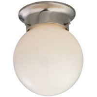 Boston Harbor F3BB01-3375-BN Single Light Ceiling Fixture, 120 V, 60 W, 1-Lamp, A19 or CFL Lamp, Brushed Nickel Fixture