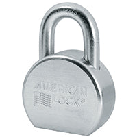 American Lock A702KA#35852 Padlock, Keyed Alike Key, 7/16 in Dia Shackle, 1-1/16 in H Shackle, Boron Steel Shackle, Zinc