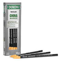 DIXON TICONDEROGA 00081 China Marker, Black, 7 in L