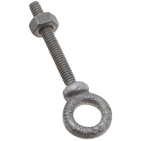 National Hardware N245-076 Eye Bolt, 1/4-20 Thread, 1-7/8 in L Thread, 1/2 in ID x 7/8 in OD Dia Eye, 2 in L Shank