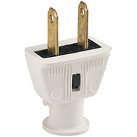 Eaton Wiring Devices BP183W-SP-L Electrical Plug, 2 -Pole, 15 A, 125 V, NEMA: NEMA 1-15, White