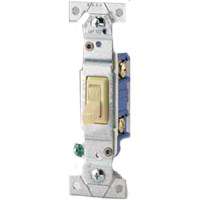 Eaton Wiring Devices 1303-7V Toggle Switch, 15 A, 120 V, Polycarbonate Housing Material, Ivory