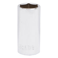 Vulcan MT6496484 Drive Socket, 7/8 in Socket, 3/8 in Drive, 6-Point, Chrome Vanadium Steel, Chrome