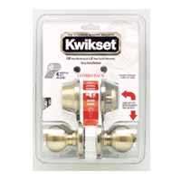 Kwikset 690P5CP6ALRCSK6 Knob Lockset, 3 Grade, Keyed Key, Antique Brass, 2-3/8 x 2-3/4 in Backset, K6 Keyway