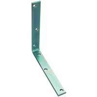 Prosource CB-Z10-013L Corner Brace, 10 in L, 10 in W, 1-1/4 in H, Steel, Zinc-Plated, 5.3 mm Thick Material