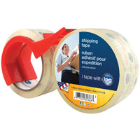 IPG 4368 Shipping Tape, 54.6 yd L, 1.88 in W, Polypropylene Backing, Clear