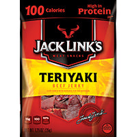 Jack Link's 10000008424 Beef Jerky, Teriyaki Flavor, 1.25 oz