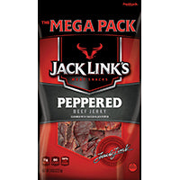 Jack Link's 10000008210 Beef Jerky, Peppered Flavor, 8 oz Mega