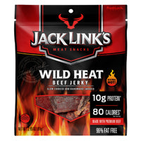 Jack Link's 10000029109 Beef Jerky, Wild Heat Flavor, 2.85 oz Pack