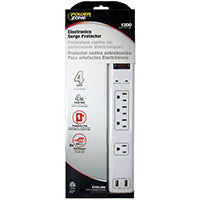 PowerZone OR505104 Surge Protector, 125 V, 15 A