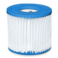 INTEX 29007E Type H Filter Cartridge, Dacron Filter Media, Plastic Housing Material