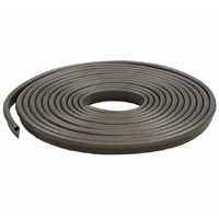 M-D 78196 Gasket Weatherstrip, 1/2 in W, 17 ft L, Vinyl, Brown