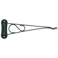 Landscapers Select GB0223L Planter Bracket, 10-3/8 L, Steel, Forest Green, Wall Mount Mounting