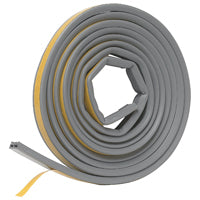 Frost King V27GA Weatherseal, 9/16 in W, 10 ft L, EPDM Rubber, Gray