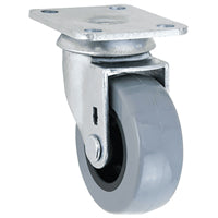 Shepherd Hardware G1 Series 3541 Swivel Caster, 2 in Dia Wheel, TPU Wheel, Gray, 88 lb