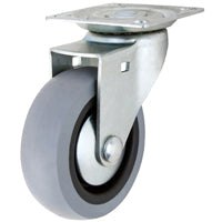 Shepherd Hardware G1 Series 3545 Swivel Caster, 3 in Dia Wheel, TPR Wheel, Gray, 121 lb