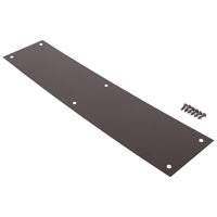 ProSource 32238ORB-PS Push Plate, Aluminum, Oil-Rubbed Bronze, 15 in L, 3-1/2 in W, 0.8 mm Thick