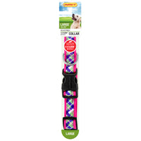 RUFFIN'IT 39748 Adjustable Dog Collar, 18 to 26 in L Collar, 1 in W Collar, Assorted