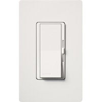 Lutron Diva DVWCL-153PH-WH C.L Dimmer with Wallplate, 1.25 A, 120 V, 150 W, CFL, Halogen, Incandescent, LED Lamp