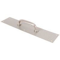 ProSource 32239TNB-PS Door Pull Plate, 3-1/2 in W, 15 in D, 1-5/8 in H, Aluminum, Satin Nickel