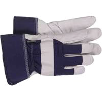 BOSS THERM 4196L Protective Gloves, Men's, L, Wing Thumb, Safety Cuff, Navy Blue