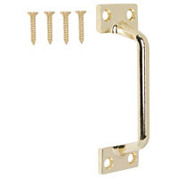 ProSource 20902BBB-PS Sash Lift, 3-7/8 in L Handle, Die-Cast Zinc, Polished Brass