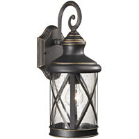 Boston Harbor LT-H04 Single Light Outdoor Wall Lantern, 120 V, 60 W, A19 or CFL Lamp, Steel Fixture