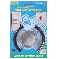 Whedon DP80C Shower Strainer with Ring, Stainless Steel, For: Bathtub Drains