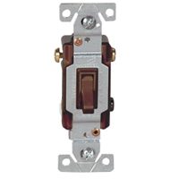 Eaton Wiring Devices 1303B-BOX Toggle Switch, 15 A, 120 V, Polycarbonate Housing Material, Brown