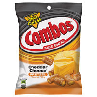 Combos MMM42005 Snacks, Cheddar Cheese Flavor, 6.3 oz Bag