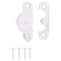 ProSource 802518W-PS Sash Cam Lock, Zinc, White