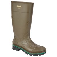 Servus Northener Series 75120-10 Non-Insulated Work Boots, 10, Brown/Green/Olive, PVC Upper, Insulated: No