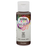 TESTORS 297439 Craft Paint, Matte, Earthy, 2 oz, Bottle