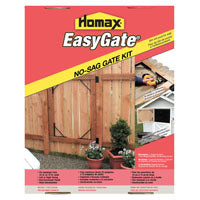 Homax 80099 No-Sag Gate Kit, Steel, Black, Powder-Coated, For: Fence, Driveway, Corral, Shed, Deck Gates