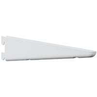 BRACKET SHELF TWIN WHT 12.5IN