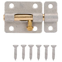 ProSource 20470MGS-PS Barrel Bolt, 0.31 Dia in Bolt Head, 2-1/2 in L Bolt, Brass Pin/Steel, Galvanized