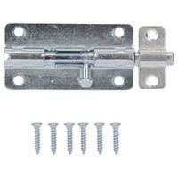 ProSource BH-103-PS Lockable Barrel Bolt, 0.31 Dia in Bolt Head, 4 in L Bolt, Steel, Zinc