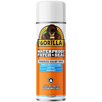 Gorilla 104054 Patch and Seal Coating, Water-Proof, White, 14 oz, Aerosol Can