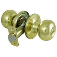 KNOB PRIVACY BALL POL BRASS VP