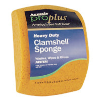 Armaly ProPlus 00010 Medium Sponge, 7-3/8 in L, 4 in W, 2-1/2 in Thick, Polyester, Yellow