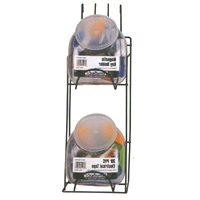 ProSource M59995 Display Rack, 2 Jar, 10 lb, 6-1/8 in OAW, 6 in OAD, 14-3/4 in OAH, 2-Shelf, Black